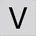 Buchstabe V 99222 013 V