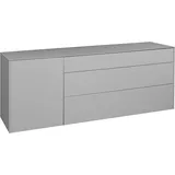 Mäusbacher Imola Lowboard 169x63x42 cm Grau/Glas