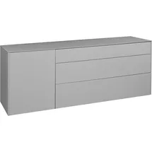 Mäusbacher Imola Lowboard 169x63x42 cm Grau/Glas