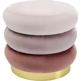 Kare Hocker Bloom 45 x 40 x 45 cm Rosa/Beige