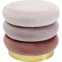 Kare Hocker Bloom 45 x 40 x 45 cm Rosa/Beige
