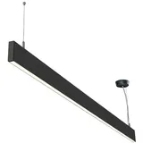 ISOLED LED Hängeleuchte Linear Up+Down 1200, 40W, prismatisch, linear-verbindbar, schwarz