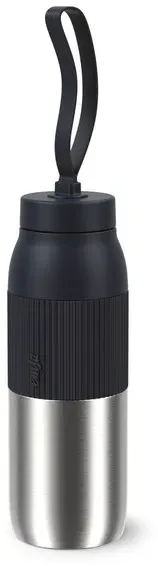 emsa Isolierflasche BeYou 500 ml Edelstahl Schwarz
