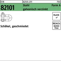 Reyher Schäkel DIN 82101 A 0,25 Stahl 50 Stück
