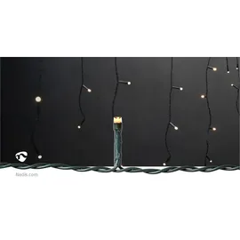Nedis Lichtervorhang LED 9 m Warmweiß