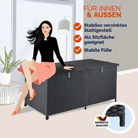CASARIA Casaria® XXL Auflagenbox 150cm Schwarz