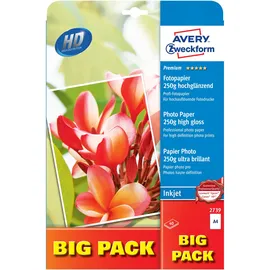 Avery Zweckform Fotopapier A4, 250 g/m2 50 Blatt