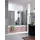 Kermi Vario 2000 2-flüglig 115,1-116,7x140cm, Silber ESG KermiClean