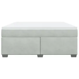 vidaXL Boxspringbett 180 x 200 cm Hellgrau