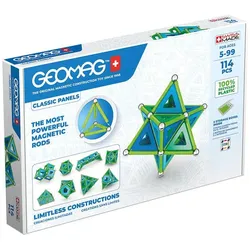 Geomag Classic Panels Recycled, Magnetbausystem, 114 Teile