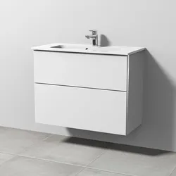 Sanipa 3way Waschtischunterbau für Keramik-Waschtisch ME by Starck 83 cm, 2 Auszüge mit Aufsatzgriff, geringere Tiefe