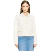 Betty Barclay Sweatjacke BETTY BARCLAY "Damen langarm", Damen, Gr. 44, rohweiß, Jersey, Obermaterial: 80% Baumwolle, 16% Polyester, 4% Elasthan, gerade normal, Sweatjacken Sweatjacke