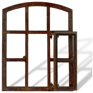 aubaho Stallfenster Rost Fenster zum Öffnen Scheunenfenster 71cm Eisen Antik-Stil Eisenfenster Deko Garten