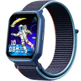 Kinder Smart Watch für Mädchen,IP68 wasserdicht Kinder Fitness Tracker Uhr mit 1,5 Zoll DIY Gesicht,Herzfrequenz Schlaf-Monitor,19 Sport-Modi,Kalorienzähler,Wecker,große Geschenke für Teens 6 +