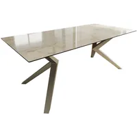 DeLife Esstisch Edge 200x100 Keramik Laminam® Onice Oro ?Zenthara