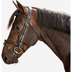 Trense Ziernähte Leder Pferd/Pony - 580 schwarz, schwarz, WARMBLUT