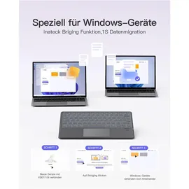 Inateck KB02027_GRAY, Tastatur,