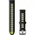 Garmin Forerunner 265S Schnell-Wechsel 18mm Silikon Armband Schwarz/Zitronengelb