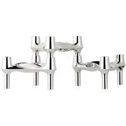 Stoff Nagel - BMF Kerzenhalter, 3er-Set, chrom