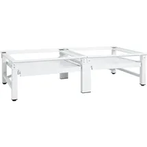 vidaXL Untergestell für Wasch- und Trockenmaschine 124 x 61,5 x 37,5 cm Weiß