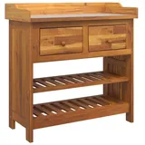 vidaXL Pflanztisch Braun 78 x 36,5 x 78 cm