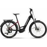 GHOST E-Teru Pro EQ Low (750 Wh), 12 Gang Kettenschaltung, Damenfahrrad, Wave, Modell 2024, 27,5 Zoll 45 cm black/pearl deep red  - glossy