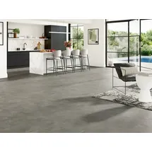 Parador Vinylboden mit Trittschalldämmung Basic 5.3 Stein Trafalgar dunkelgrau Mineralstruktur