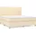 vidaXL Boxspringbett 160 x 200 cm Creme