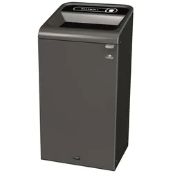 Rubbermaid Recyclingstation 2154774 87l Behältereinheit Restmüll schwarz