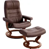 Stressless Stressless® Relaxsessel »Opal«, (Set, Relaxsessel mit Hocker), mit Hocker, mit Classic Base, Größe M, mit Schlaffunktion