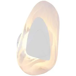 Wandlampe Wandleuchte Schlafzimmerlampe Wolken Design Glas klar H 31,5 cm