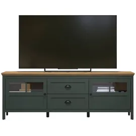 VCM Stanton TV-Lowboard 184 x 64 x 45 cm Tannengrün/Eiche Holzwerkstoff
