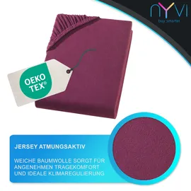 nyvi Spannbettlaken Jersey 140 x 200 - 160 x 200 cm pink