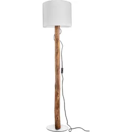 Nowa Stehlampe »NORIN« E27 1 Stk. Stehleuchte, Holz, naturgewachsen, Textil, Wohnbereich, Flur, beige