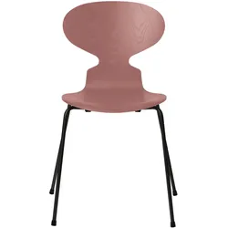 Fritz Hansen - Die Ameise Stuhl, Esche wild rose gefärbt / Gestell schwarz