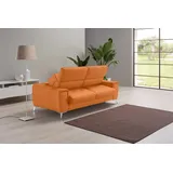 Egoitaliano Schlafsofa "Francine mit Dauerschlaffunktion, Breite 233 cm", mit Metallfüßen orange,