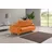 Egoitaliano Schlafsofa "Francine mit Dauerschlaffunktion, Breite 233 cm", mit Metallfüßen orange,
