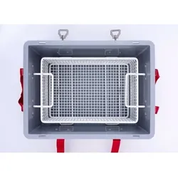 Lithium-Ionen-Akku-Transportbox PP, 49 l, S-Box 2 Advanced, Füllmaterial PyroBubbles®