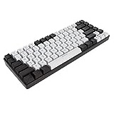 Bewinner 80% Mechanische Gaming-Tastatur, 84 Tasten, Hot-Swap-fähige Kabelgebundene Mechanische Tastatur, RGB-hintergrundbeleuchtete, Ultrakompakte Tastatur für Desktop, Computer, PC (Weiss)