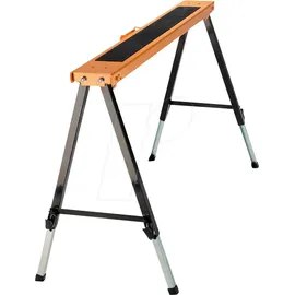 BATAVIA Arbeitsbock Leder/Metall braun