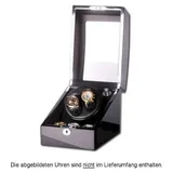 Portax - 1002322003 - Uhrenbeweger - für 2 Uhren - Klavierlack - Eleganza - Schwarz