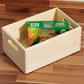 KESPER Allzweckkiste 30x20x14cm Kiefernholz Kiste Boxen Aufbewahrung Holzkiste Holzbox