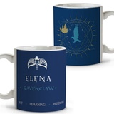 Zauberer Tasse. Tasse mit Namen. Tasse Personalisiert mit Namen. Zauberer Geschenkes. Keramik 330ml. Verschiedene Innenausstattungen und Farben. Ravenclaw