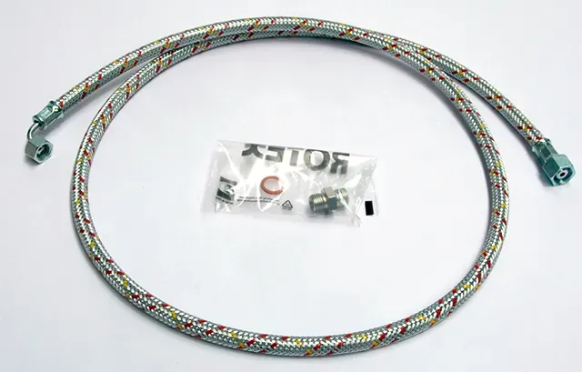 Öl-Schlauch 1,5m k. Winkel + Nippel für ROTEX A1 BO bis BJ 2018 - 5017663 von Da...