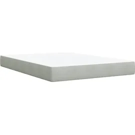 vidaXL Boxspringbett 140 x 200 cm Hellgrau