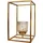 Creativ deco Teelichthalter Weihnachtsdeko Metall Gold