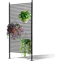 Gartenwelt Riegelsberger Lamellenzaun 90x180 cm braun (ohne Füße) Sichtschutz