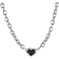 FIRETTI Kette mit Anhänger Edelstahl schwarz
