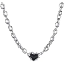 FIRETTI Kette mit Anhänger Edelstahl schwarz