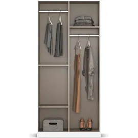 Rauch Drehtürenschrank MAIKA 91 x 197 x 54 cm Grau